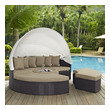 garden seats and table Modway Furniture Daybeds and Lounges Espresso Mocha