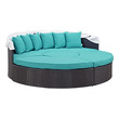 outdoor pool furniture sets Modway Furniture Daybeds and Lounges Outdoor Beds Espresso Turquoise