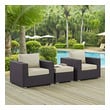 beige patio sectional Modway Furniture Sofa Sectionals Espresso Beige