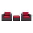 chairs for outside porch Modway Furniture Sofa Sectionals Espresso Red