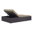corner couch for garden Modway Furniture Daybeds and Lounges Espresso Mocha