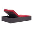 aluminium patio furniture sets Modway Furniture Daybeds and Lounges Espresso Red