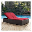 aluminium patio furniture sets Modway Furniture Daybeds and Lounges Espresso Red