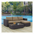 outdoor setting for 4 Modway Furniture Sofa Sectionals Outdoor Sofas and Sectionals Espresso Mocha