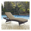 outdoor corner sofa small Modway Furniture Daybeds and Lounges Outdoor Sofas and Sectionals Espresso Mocha