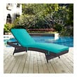 sofa set patio Modway Furniture Daybeds and Lounges Espresso Turquoise