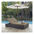 3 piece aluminum patio set Modway Furniture Daybeds and Lounges Espresso Mocha