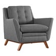 black contemporary sofa Modway Furniture Sofas and Armchairs Gray