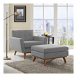 off white arm chairs Modway Furniture Sofas and Armchairs Expectation Gray