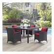 patio tables Modway Furniture Bar and Dining Espresso Red