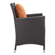 polywood rocking chair set Modway Furniture Bar and Dining Espresso Orange