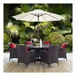 outdoor dining cover Modway Furniture Bar and Dining Espresso Red