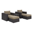 l shape leather lounge Modway Furniture Sofa Sectionals Espresso Mocha