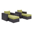 armless sofa outdoor Modway Furniture Sofa Sectionals Espresso Peridot