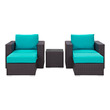 orange outdoor sectional Modway Furniture Sofa Sectionals Espresso Turquoise