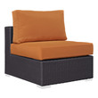 patio piece Modway Furniture Sofa Sectionals Espresso Orange
