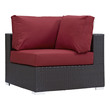 corner sofa dining table outdoor Modway Furniture Sofa Sectionals Espresso Red
