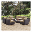 all aluminum outdoor furniture Modway Furniture Sofa Sectionals Espresso Mocha