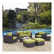 aluminum outdoor sectional furniture Modway Furniture Sofa Sectionals Espresso Peridot