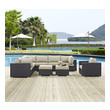 l shaped patio cover Modway Furniture Sofa Sectionals Espresso Beige