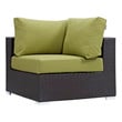 balcony corner couch Modway Furniture Sofa Sectionals Espresso Peridot