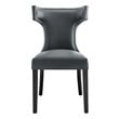 blue wood chairs Modway Furniture Dining Chairs Dining Room Chairs Gray