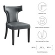 blue wood chairs Modway Furniture Dining Chairs Dining Room Chairs Gray