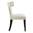 cream and wood chair Modway Furniture Dining Chairs Dining Room Chairs Beige