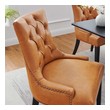 blue wood chairs Modway Furniture Dining Chairs Tan