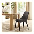dining room table with blue chairs Modway Furniture Dining Chairs Brown