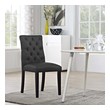 2 chair dinette set Modway Furniture Dining Chairs Dining Room Chairs Black