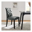 dining table with leaf and chairs Modway Furniture Dining Chairs Dining Room Chairs Gray