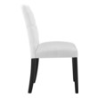 beige velvet chair Modway Furniture Dining Chairs White