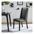 bench style table and chairs Modway Furniture Dining Chairs Gray