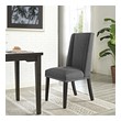upholstered end dining chairs Modway Furniture Dining Chairs Gray
