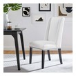 dining table with blue chairs Modway Furniture Dining Chairs White