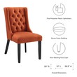 grey and walnut dining chairs Modway Furniture Dining Chairs Orange