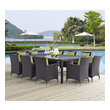 black bistro table and chairs Modway Furniture Bar and Dining Espresso Peridot