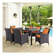 tables and chairs for sale Modway Furniture Bar and Dining Espresso Orange