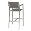 black velvet counter stools Modway Furniture Bar and Dining Silver Gray
