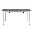 dinette stores Modway Furniture Bar and Dining Silver Gray