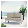 outdoor patio furnishings Modway Furniture Sofa Sectionals Silver Beige