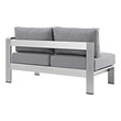 patio loveseat on sale Modway Furniture Sofa Sectionals Silver Gray