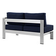 large corner sofa outdoor Modway Furniture Sofa Sectionals Silver Navy