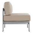 reclining outdoor lounge chairs Modway Furniture Sofa Sectionals Silver Beige