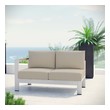 outdoor chair couch Modway Furniture Sofa Sectionals Silver Beige