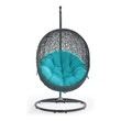 deck chair frame Modway Furniture Daybeds and Lounges Gray Turquoise