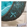 deck chair frame Modway Furniture Daybeds and Lounges Gray Turquoise