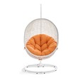 white pool lounge chairs Modway Furniture Daybeds and Lounges Outdoor Chairs and Stools White Orange