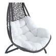 outdoor lounge chair cushions Modway Furniture Daybeds and Lounges Gray White
